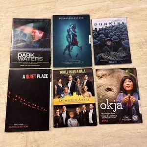 Bundle of 6 DVD movies…. Nominated for Oscars